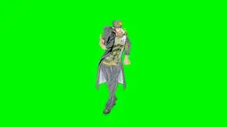 Stardust crusaders Jotaro default dance green screen (Extended)