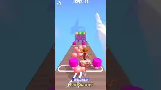 Bounce Big🍑Mobile Gameplay By NextGamer (Android,iOS) Level 35 #shorts