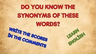 #LearnEnglish #synonyms  #EnglishForBeginners #ImproveYourEnglish  #LearnThroughStories