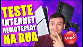 REMOTE PLAY NA RUA? TESTE COM INTERNET 4G/5G DA CLARO JOGANDO GAMES DE PS4 E PS5 FORA DE CASA