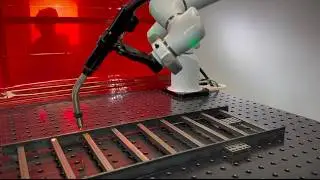 Blaze LF in Action: Large-Format 7-Axis Cobot Welding Steel Fixtures