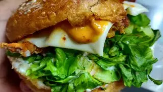 Street Style Chicken Zinger Burger Making | Nagpur Street Food.