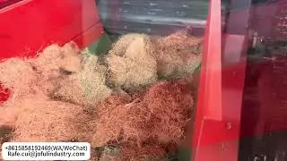 Palm & Coconut Fiber Grinder, Wool & Yarns Crusher, Power Saving Rotary Blades Chopper