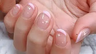 Sparkle French Art Nail Design