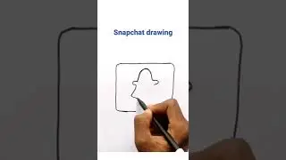 #snapchat #drawing  Snapchat logo drawing