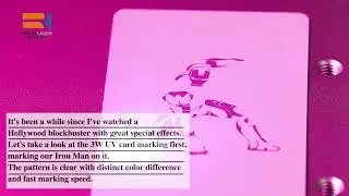 RFH 3 watt UV Laser Module marking plastic on IC Card
