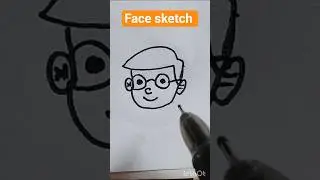 Cute Cartoon Boy Drawing | Easy Face Drawing for Beginners #shorts #ytshorts #Reels #viral @PMLart