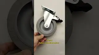 Medium industrial castors 5 inch silent caster wheels with nylon brakes