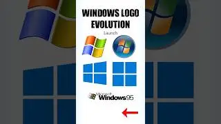 Microsoft Windows LOGO Evolution  #trending #evolution #history #windows #windows11 #windows12