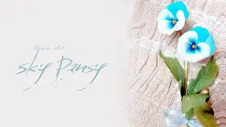 [Paper Flower] Sky Pansy n.16 | DIY | Healing