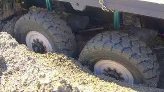 BIG RC Trucks in Action! Strong MAZ 537 with Hydraulic Tipper Trailer!!!