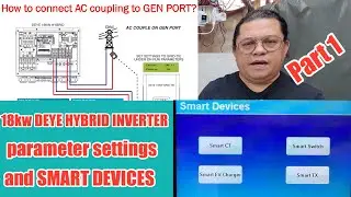 Part 1 - DEYE 18Kw Hybrid Inverter with parameter settings and smart devices connections