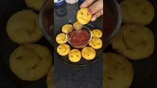 Let's make crispy potato smiley#potatosnacks#shorts