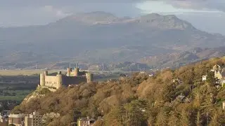 Rain interrupts a beautiful flight over Harlech.