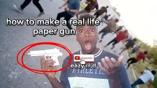 How to make a real life paper gun #eazylild 
