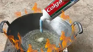 Experiment Colgate Vs Hot Oil | Hot Oil vs Colgate | SK Experiment