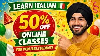 Learn Italian Online 🇮🇹 | Punjabi Students | 50% New Year Discount