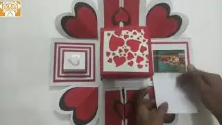4 layer heart explosion box