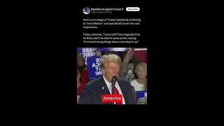Montage of Trump saying he was going 