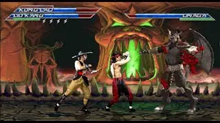 Mortal Kombat || Liu Kang & Kung Lou Vs Onaga || Team Match || Round - 1