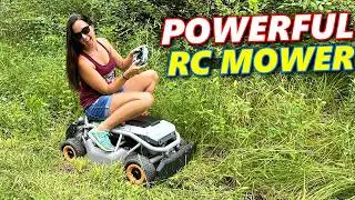 INSANE! This RC Lawn Mower can BUSH HOG!