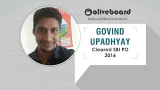 Govind Upadhyay's Strategy To Crack SBI PO