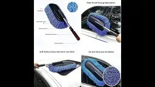 Cozen Super Soft Microfiber Car Duster Exterior with Extendable Handle, Car Brush Duster for Car