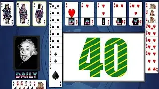 Microsoft Solitaire Collection | Spider | Medium | February 8 2018 | 40 moves!