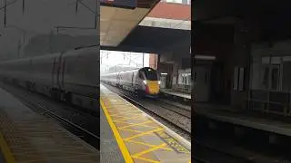 LNER Azuma train speeding through Stevenage station on its way to King&rsquo;s Cross!!!