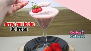Arroz con leche sabor fresa, Sin gluten. es un arroz deliciosamente cremoso.