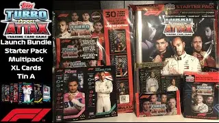 Topps F1 Turbo Attax | Комплект запуска, стартовый набор, мультинабор, коллекционные карточки Tin A и XL!