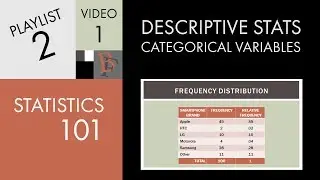 Statistics 101: Describing a Categorical Variable