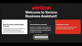 Verizon Business Assistant Onboarding Tutorial
