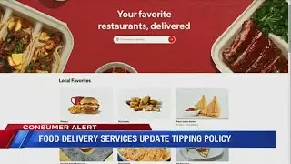 Food delivery services update tipping policy