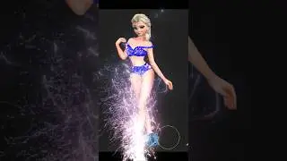 Elsa Frozen Glow up into Barbie #frozen #glowup #elsa #barbie