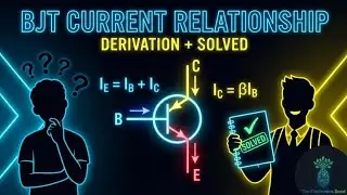 BJT Current Relationship | Complete Derivation + Solved Example