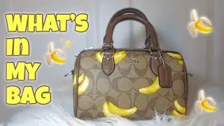 WHAT’S IN MY BAG | 🍌 Coach Mini Rowan Banana Print 🍌