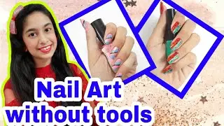 2 Nail Art Without any tools | DIY Nail Art | 💅 Easy and Fast Nail Art | Riya's Amazing World