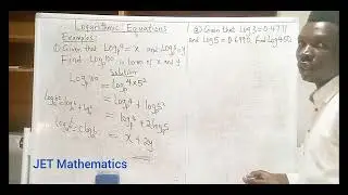 Logarithmic Equations Part 2