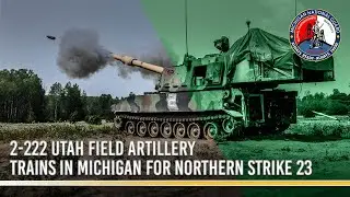 2-222 Field Artillery trains in Michigan for Northern Strike 2023