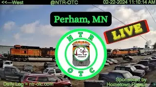 Perham, MN, USA | Train Cam LIVE NOW | BNSF Staples Sub | @NTR-SHR | Mile Post 189.3