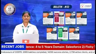COEPD Job Bulletin #03 | Business Analyst & Salesforce Openings | PAN India