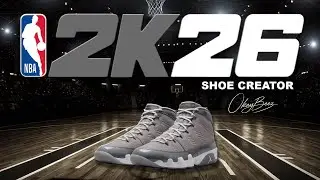 NBA 2K26 Shoe Creator - How to make Air Jordan Retro 9 'Cool Grey'