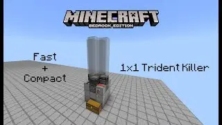 Fast and Compact 1x1 Trident Killer for Minecraft Bedrock Edition 1.19
