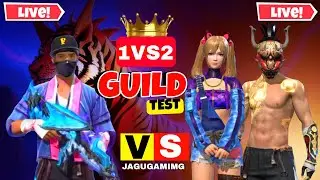 🎯 1 Vs 1 Vs 2 ‼️ FF LIVE GUILD TEST LIVE GUILD FEST LIVE TESTING LIVE JAGU GAMING