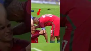 Injured Ronaldo still won the trophy 🔥😱