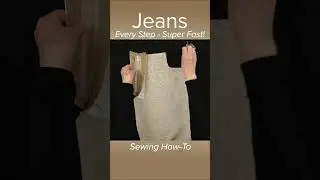 Sewing Jeans - Every Step, Super Fast!  See the 45 Minute Tutorial  #jeans #fashion #sewingpatterns