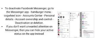 How to Deactivate Facebook Messenger on Android and iPhone
