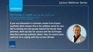 Lynton Lasers Free Webinar: Expert Speaker Series Live Q&A with Dr Nick Lowe