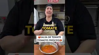 🛑SALSA de TOMATE con TOMATES FRESCOS!🇮🇹🛑 #chefroberta #pizza #food